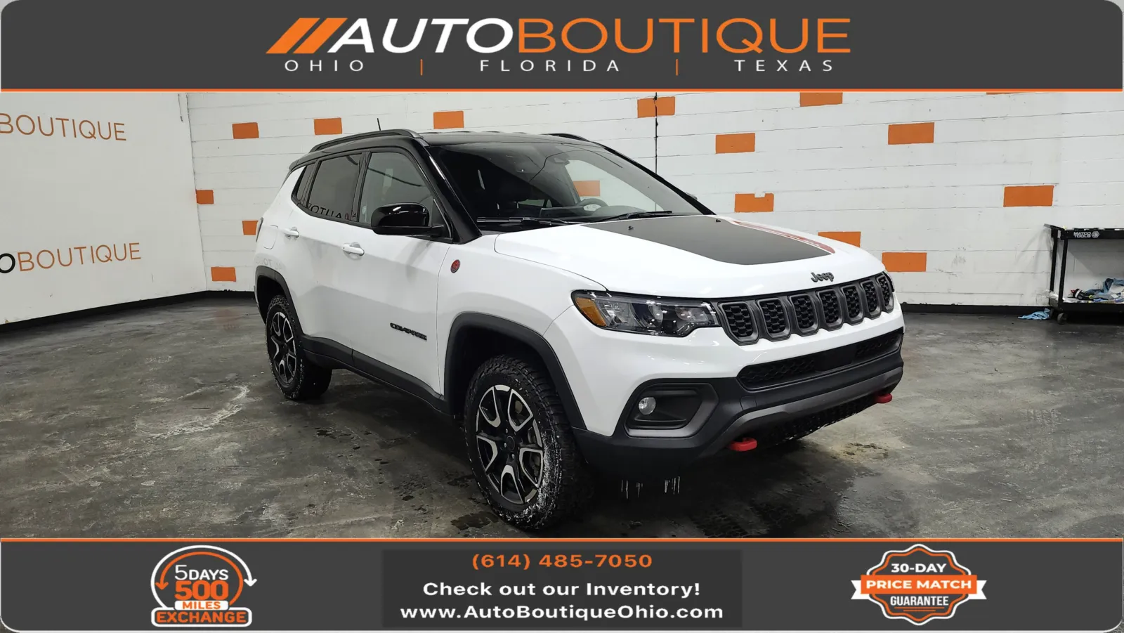White 2025 Jeep Compass Trailhawk for sale in Columbus, OH