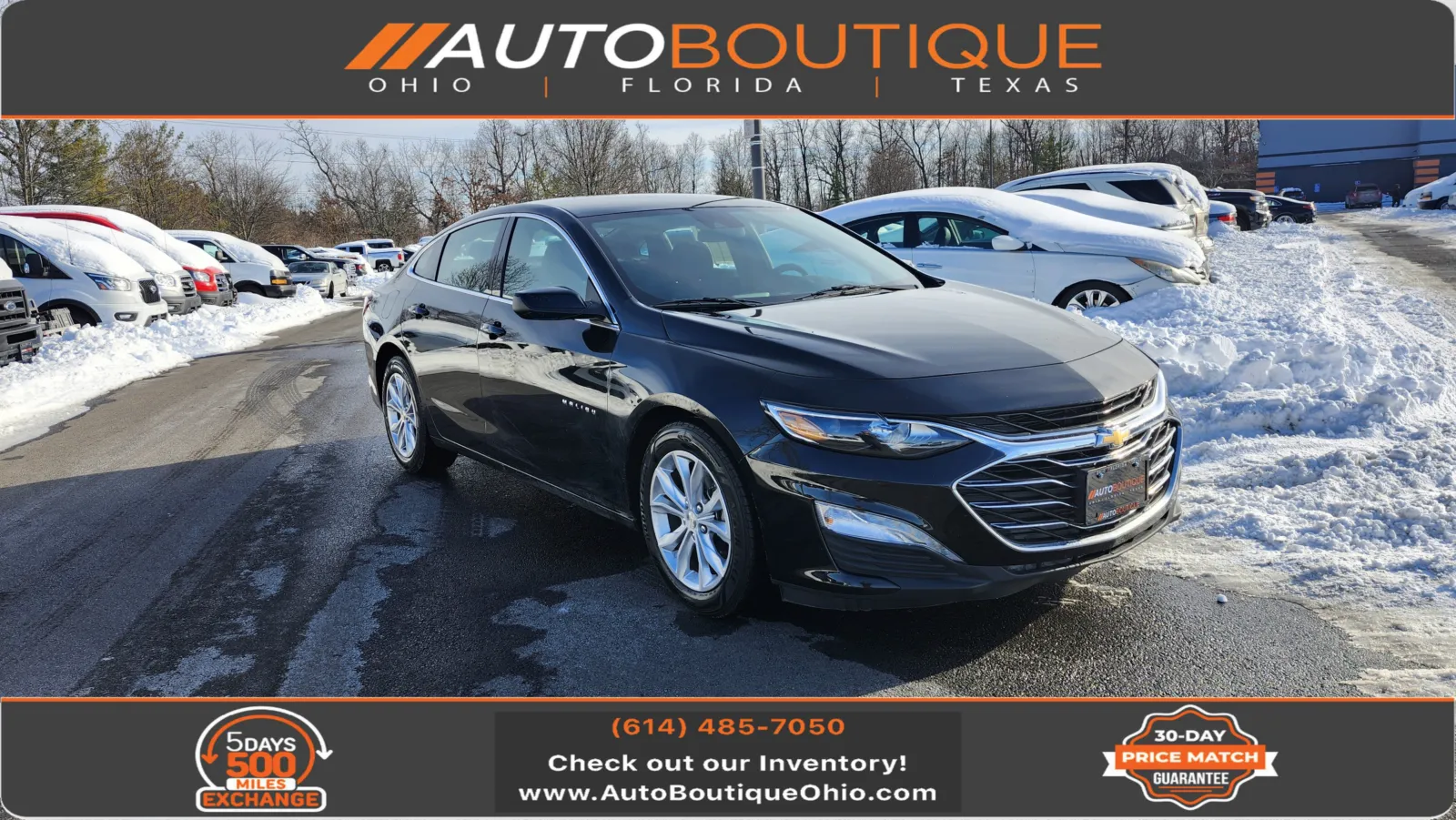 Black 2021 Chevrolet Malibu LT for sale in Columbus, OH