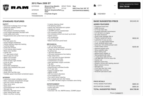 More photos of 2012 Ram 2500 ST at Auto Boutique Ohio, OH