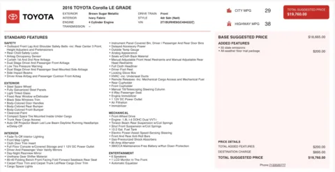 More photos of 2016 Toyota Corolla LE at Auto Boutique Ohio, OH