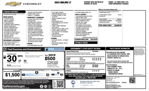 Photos of 2023 Chevrolet Malibu LT for sale in Columbus, OH at Auto Boutique Ohio