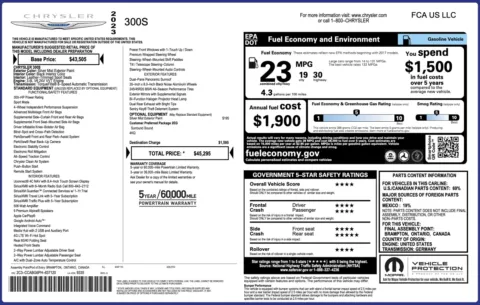 Photos of 2023 Chrysler 300 S for sale in Columbus, OH at Auto Boutique Ohio