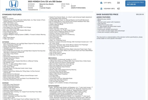 More photos of 2023 Honda Civic Sedan EX at Auto Boutique Ohio, OH