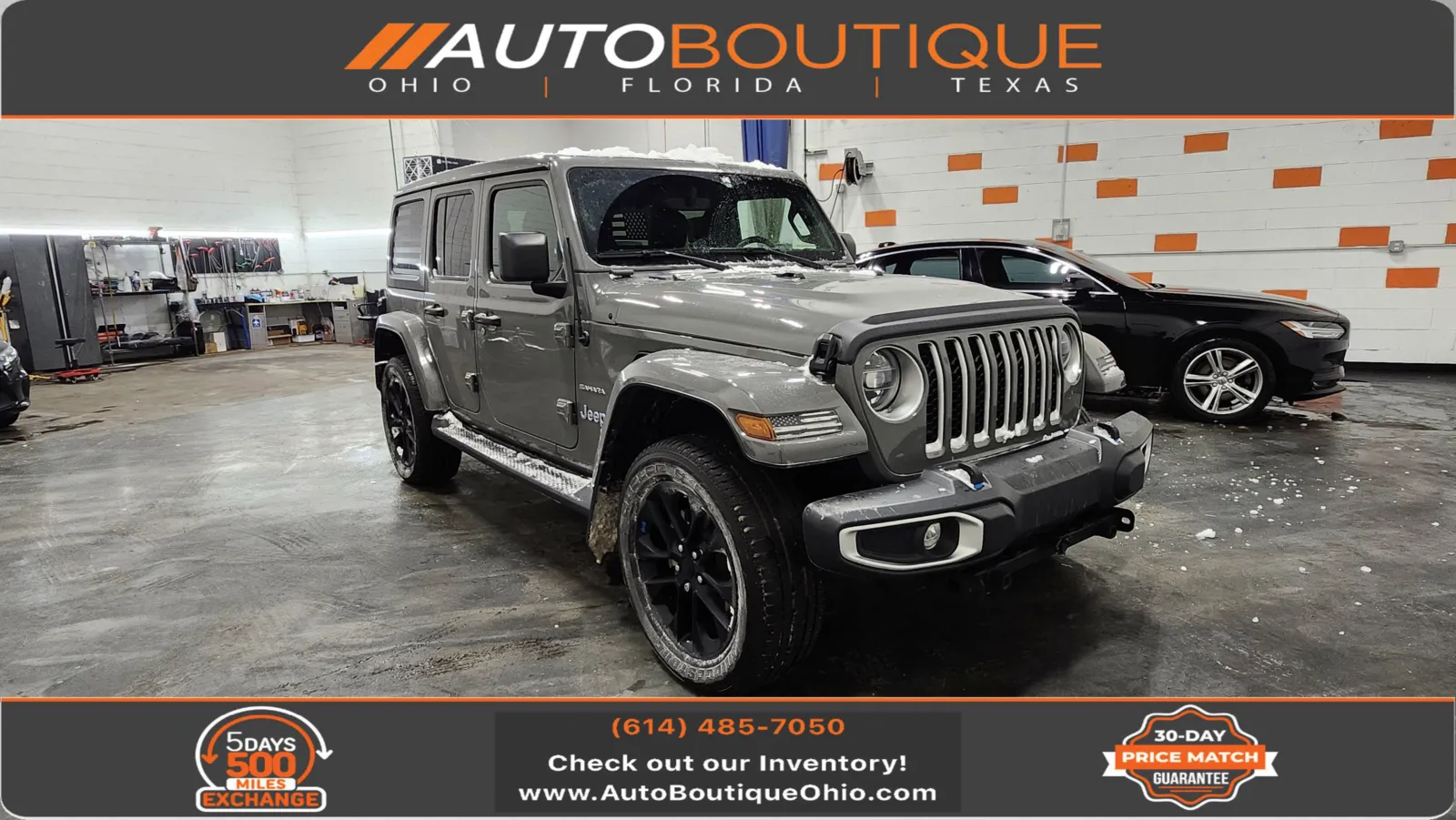 Gray 2022 Jeep Wrangler 4xe Unlimited Sahara for sale in Columbus, OH
