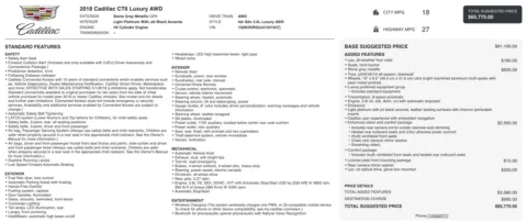 Photos of 2018 Cadillac CT6 Luxury AWD for sale in Columbus, OH at Auto Boutique Ohio