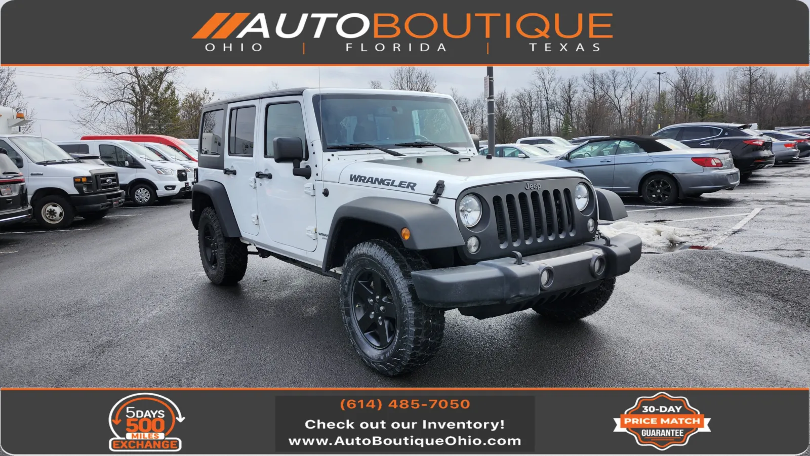White 2017 Jeep Wrangler Unlimited Big Bear for sale in Columbus, OH
