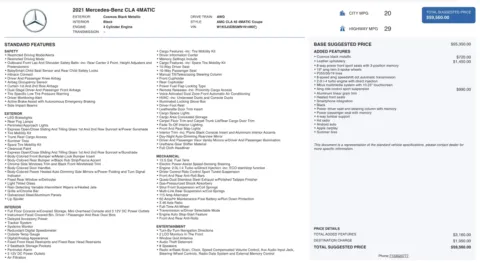 Photos of 2021 Mercedes-Benz CLA AMG CLA 45 for sale in Columbus, OH at Auto Boutique Ohio