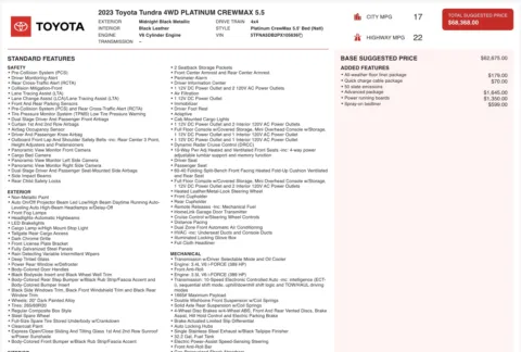 More photos of 2023 Toyota Tundra Platinum at Auto Boutique Ohio, OH