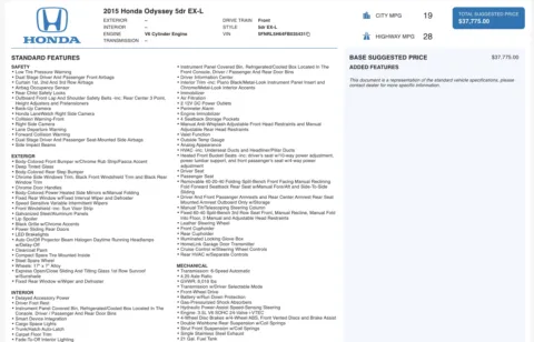 More photos of 2015 Honda Odyssey EX-L at Auto Boutique Ohio, OH