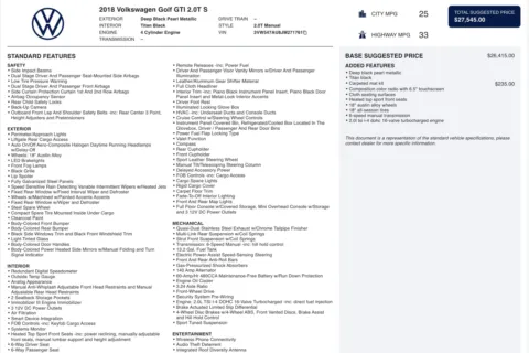 Photos of 2018 Volkswagen Golf GTI S for sale in Columbus, OH at Auto Boutique Ohio