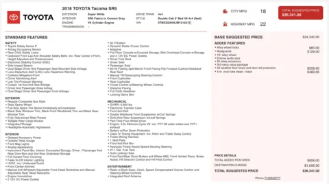 Photos of 2018 Toyota Tacoma SR5 for sale in Columbus, OH at Auto Boutique Ohio