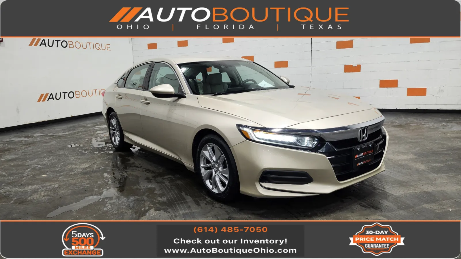 Brown 2018 Honda Accord Sedan LX 1.5T for sale in Columbus, OH