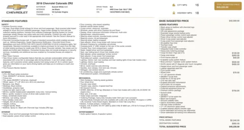 Photos of 2018 Chevrolet Colorado 4WD ZR2 for sale in Columbus, OH at Auto Boutique Ohio