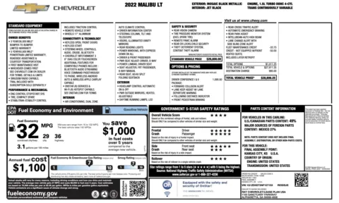 Photos of 2022 Chevrolet Malibu LT for sale in Columbus, OH at Auto Boutique Ohio