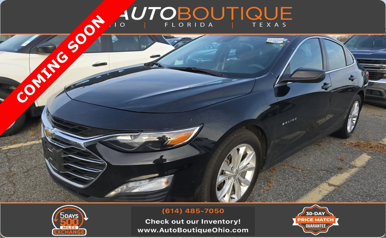 Black 2022 Chevrolet Malibu LT for sale in Columbus, OH