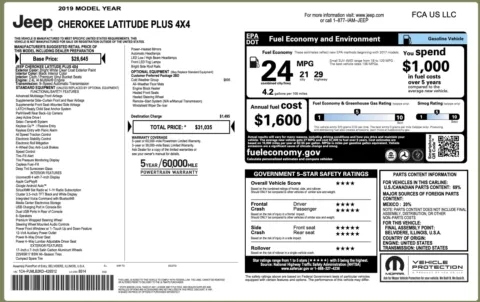 More photos of 2019 Jeep Cherokee Latitude Plus at Auto Boutique Ohio, OH