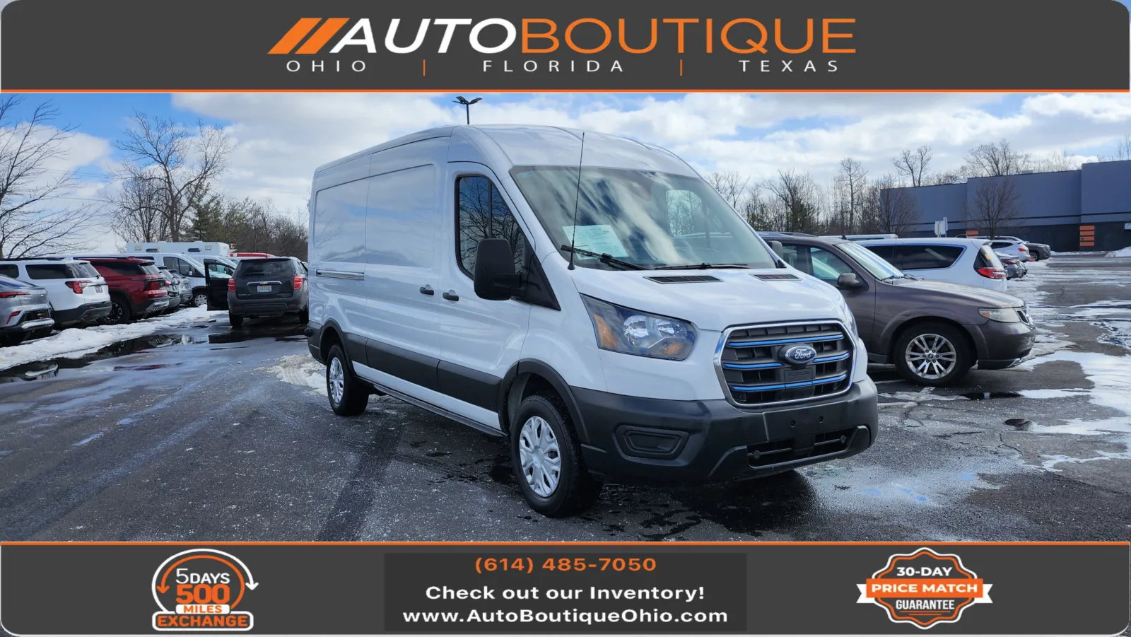 White 2023 Ford E-Transit Cargo Van 350 for sale in Columbus, OH