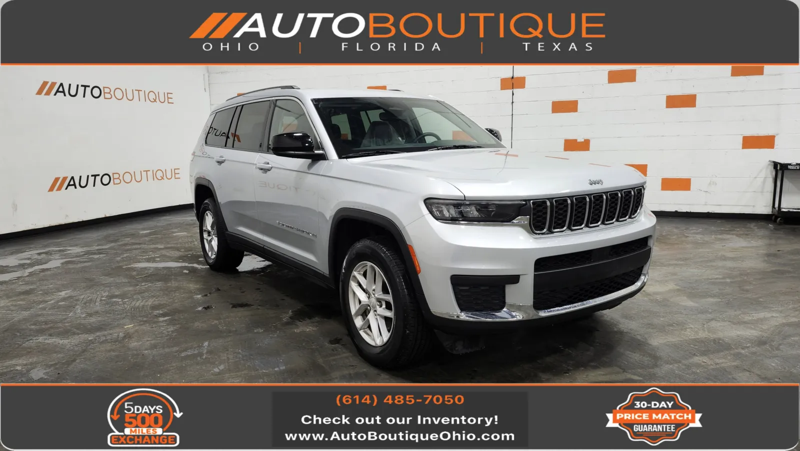 Silver 2023 Jeep Grand Cherokee L Laredo for sale in Columbus, OH