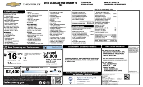 Photos of 2019 Chevrolet Silverado 1500 Custom Trail Boss for sale in Columbus, OH at Auto Boutique Ohio