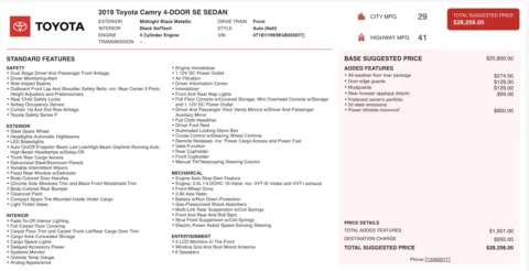 More photos of 2019 Toyota Camry SE at Auto Boutique Ohio, OH