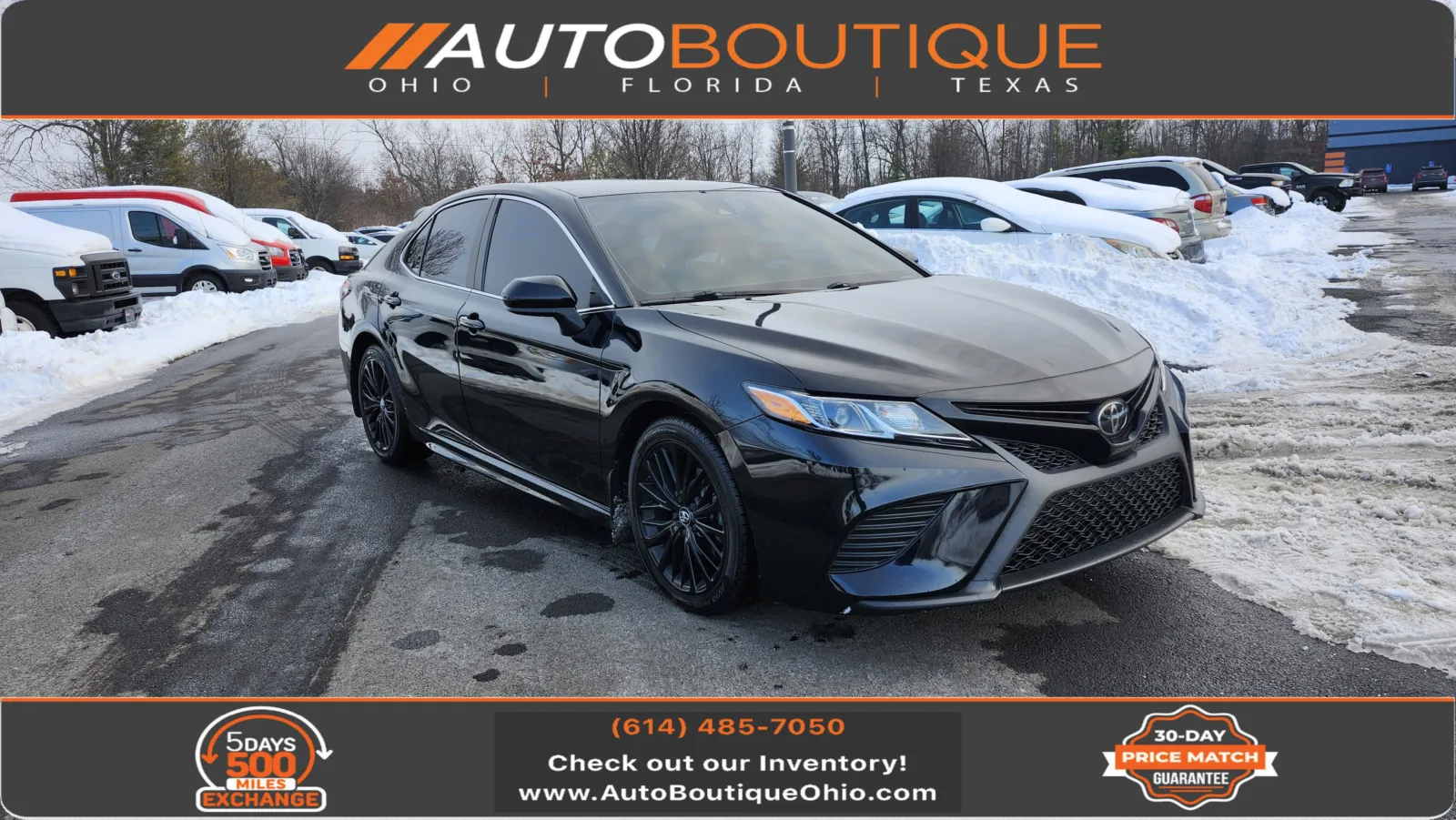 Black 2019 Toyota Camry SE for sale in Columbus, OH