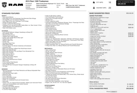 More photos of 2016 Ram 1500 Tradesman at Auto Boutique Ohio, OH