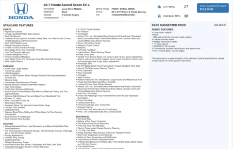 More photos of 2017 Honda Accord Sedan EX-L at Auto Boutique Ohio, OH