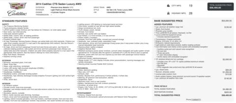 Photos of 2014 Cadillac CTS Sedan Luxury AWD for sale in Columbus, OH at Auto Boutique Ohio