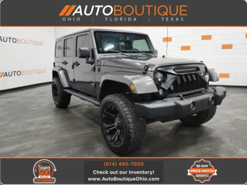 Gray 2014 Jeep Wrangler Unlimited Sahara for sale in Columbus, OH