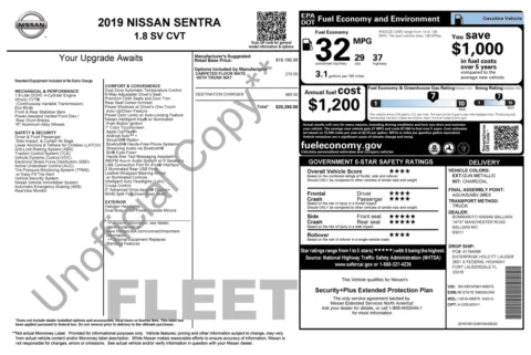 Photos of 2019 Nissan Sentra SV for sale in Columbus, OH at Auto Boutique Ohio