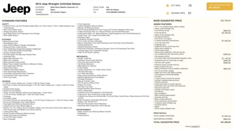 Photos of 2015 Jeep Wrangler Unlimited Sahara for sale in Columbus, OH at Auto Boutique Ohio