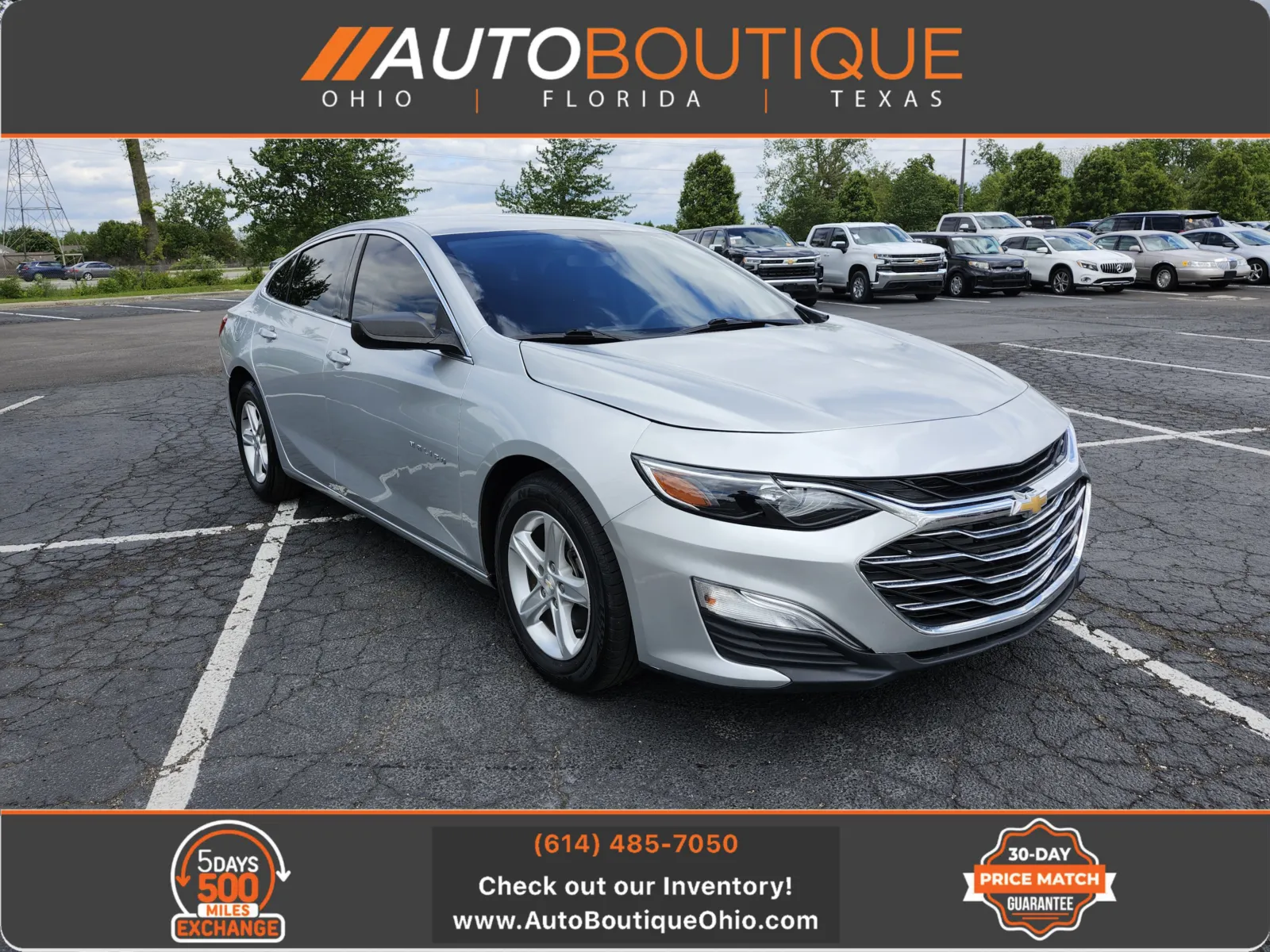 Silver 2020 Chevrolet Malibu LS for sale in Columbus, OH