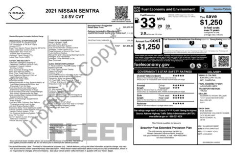 Photos of 2021 Nissan Sentra SV for sale in Columbus, OH at Auto Boutique Ohio