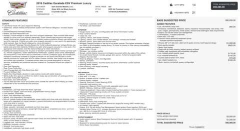 Photos of 2018 Cadillac Escalade ESV Premium Luxury for sale in Columbus, OH at Auto Boutique Ohio