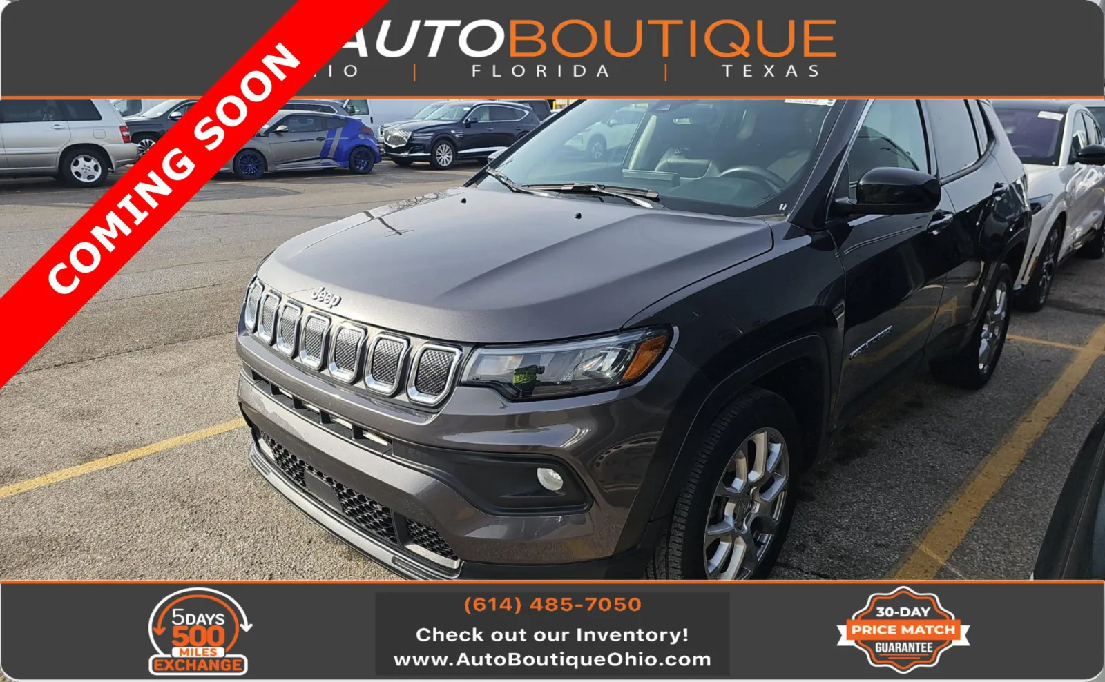 Gray 2022 Jeep Compass Latitude Lux for sale in Columbus, OH