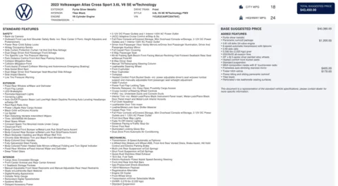 Photos of 2023 Volkswagen Atlas Cross Sport 3.6L V6 SE w/Technology for sale in Columbus, OH at Auto Boutique Ohio