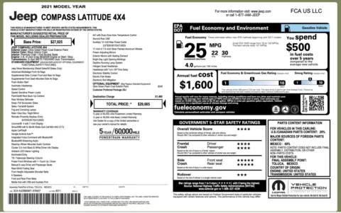 Photos of 2021 Jeep Compass Latitude for sale in Columbus, OH at Auto Boutique Ohio
