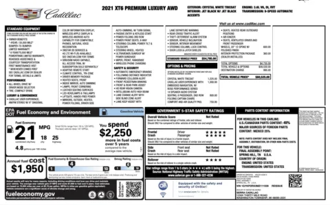 More photos of 2021 Cadillac XT6 Premium Luxury at Auto Boutique Ohio, OH