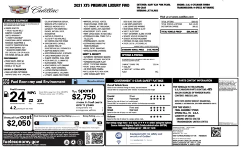 More photos of 2021 Cadillac XT5 FWD Premium Luxury at Auto Boutique Ohio, OH