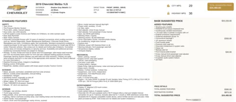 Photos of 2019 Chevrolet Malibu LS for sale in Columbus, OH at Auto Boutique Ohio