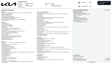 Photos of 2019 Kia Rio S for sale in Columbus, OH at Auto Boutique Ohio