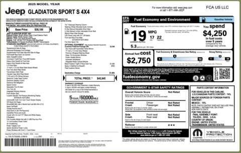 More photos of 2025 Jeep Gladiator Sport S at Auto Boutique Ohio, OH