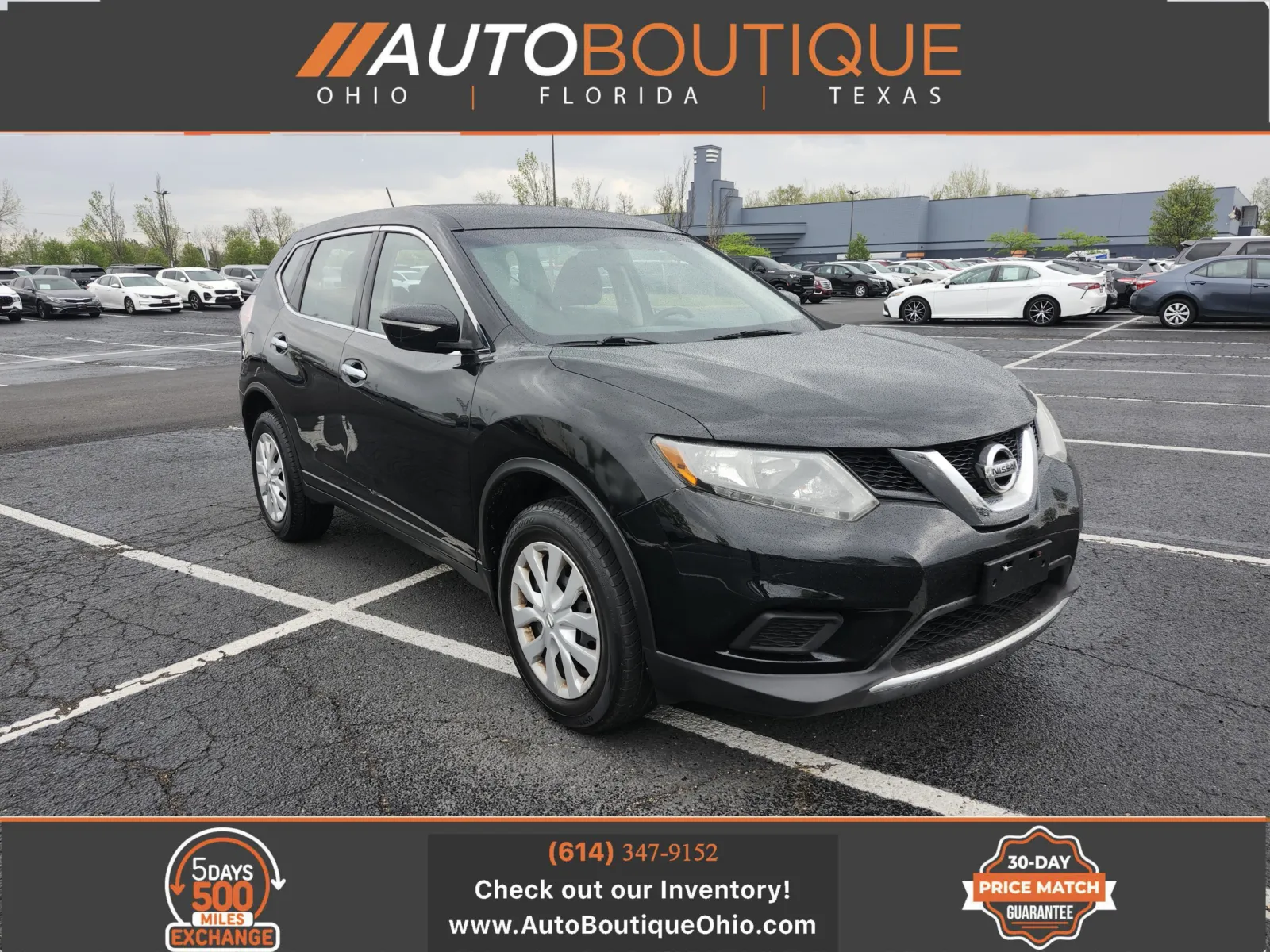 Black 2015 Nissan Rogue S for sale in Columbus, OH
