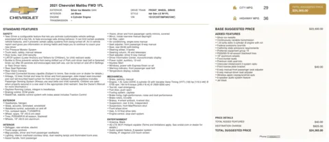 Photos of 2021 Chevrolet Malibu LS for sale in Columbus, OH at Auto Boutique Ohio