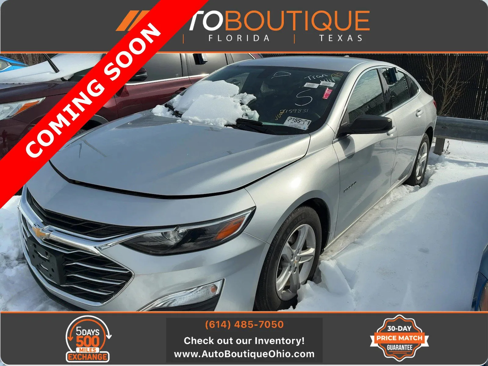 Silver 2021 Chevrolet Malibu LS for sale in Columbus, OH