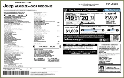 Another view of 2023 Jeep Wrangler 4xe Rubicon for sale in Columbus, OH at Auto Boutique Ohio