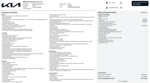 Photos of 2020 Kia Sorento LX for sale in Columbus, OH at Auto Boutique Ohio