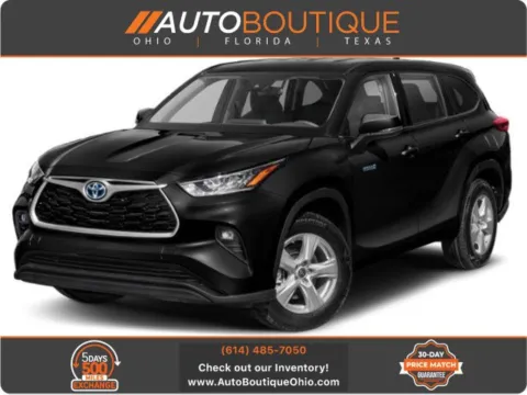 Black 2022 Toyota Highlander Hybrid LE for sale in Columbus, OH