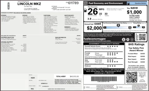 Photos of 2015 Lincoln MKZ for sale in Columbus, OH at Auto Boutique Ohio