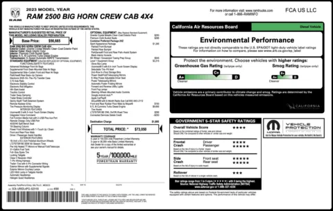 Photos of 2023 Ram 2500 Big Horn for sale in Columbus, OH at Auto Boutique Ohio